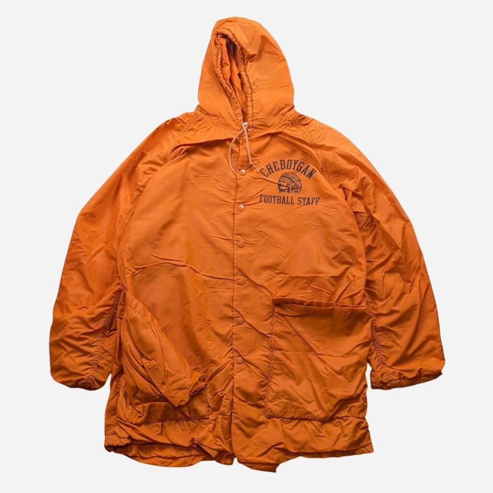 Vintage 60s Russell Southern Indian Head Windbreaker Hooded Jacket Size Large